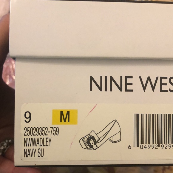 NIB NINE WEST WADLEY NAVY SZ. 9M - Picture 5 of 5
